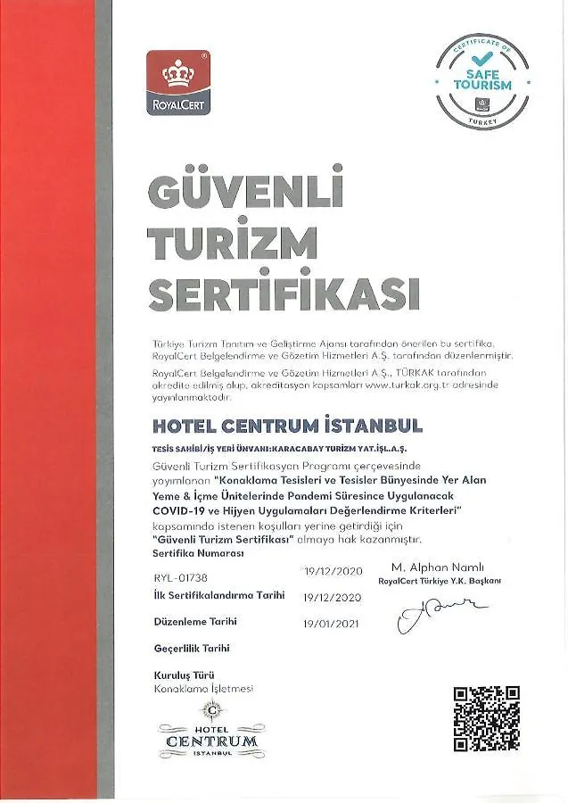Hotel Centrum Istanbul 3*,  Turkey